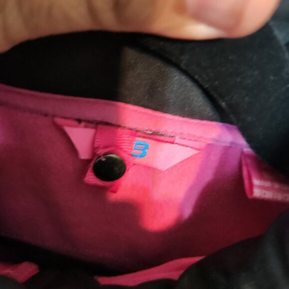 CB Cutter Buck Sport Jacket Women's Size M 10-12 Black Pink Heavyweight Hoodie - Picture 11 of 16